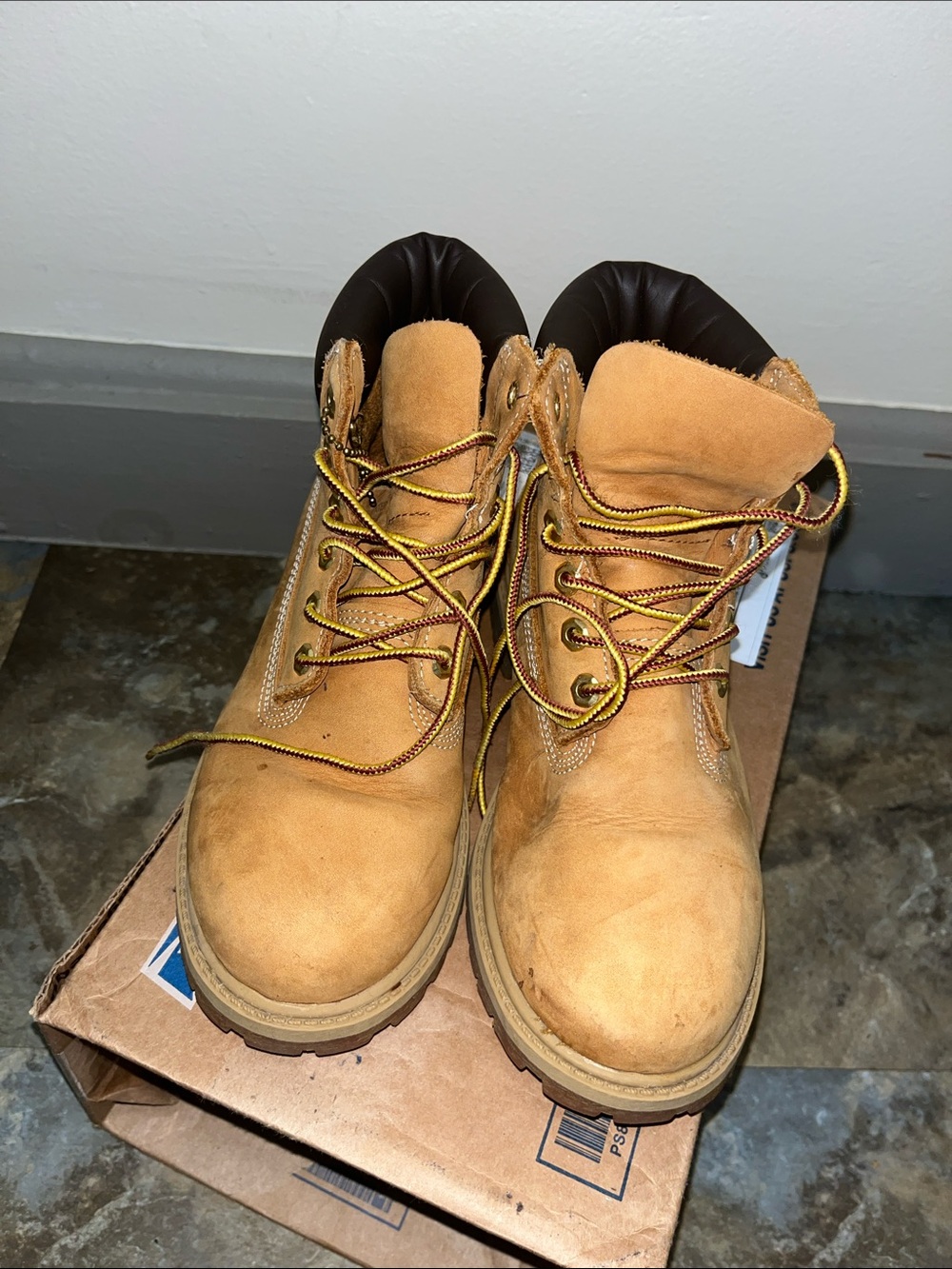 Gradeschool timberland wheat boot